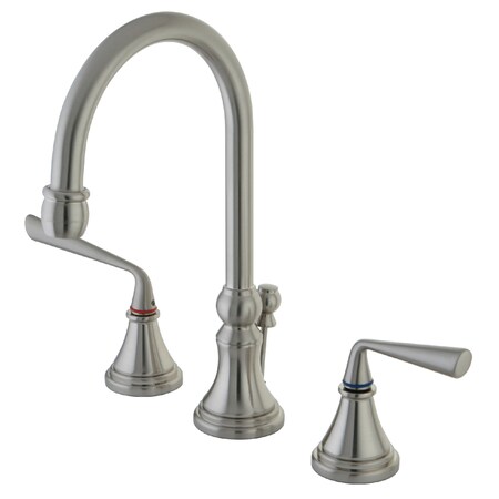 Silver Sage KS2988ZL 8-Inch Widespread Bathroom Faucet with Brass Pop-Up KS2988ZL